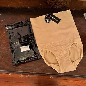 NEW Shaper Queen Women's Shape wear Tan XL 1 Pair Shapewear NEW